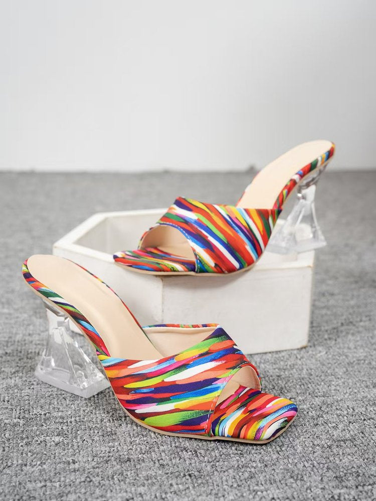 2026 summer square toe stiletto sandals