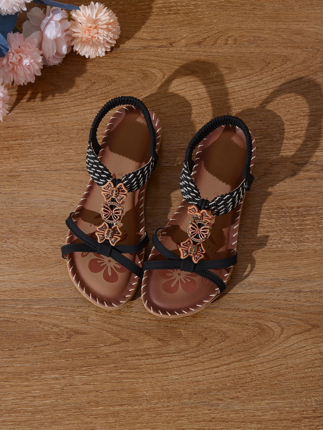 Summer Women's Fashionable Beach Beaded Sandals