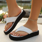 New Summer Women's Casual Platform Thong Sandals